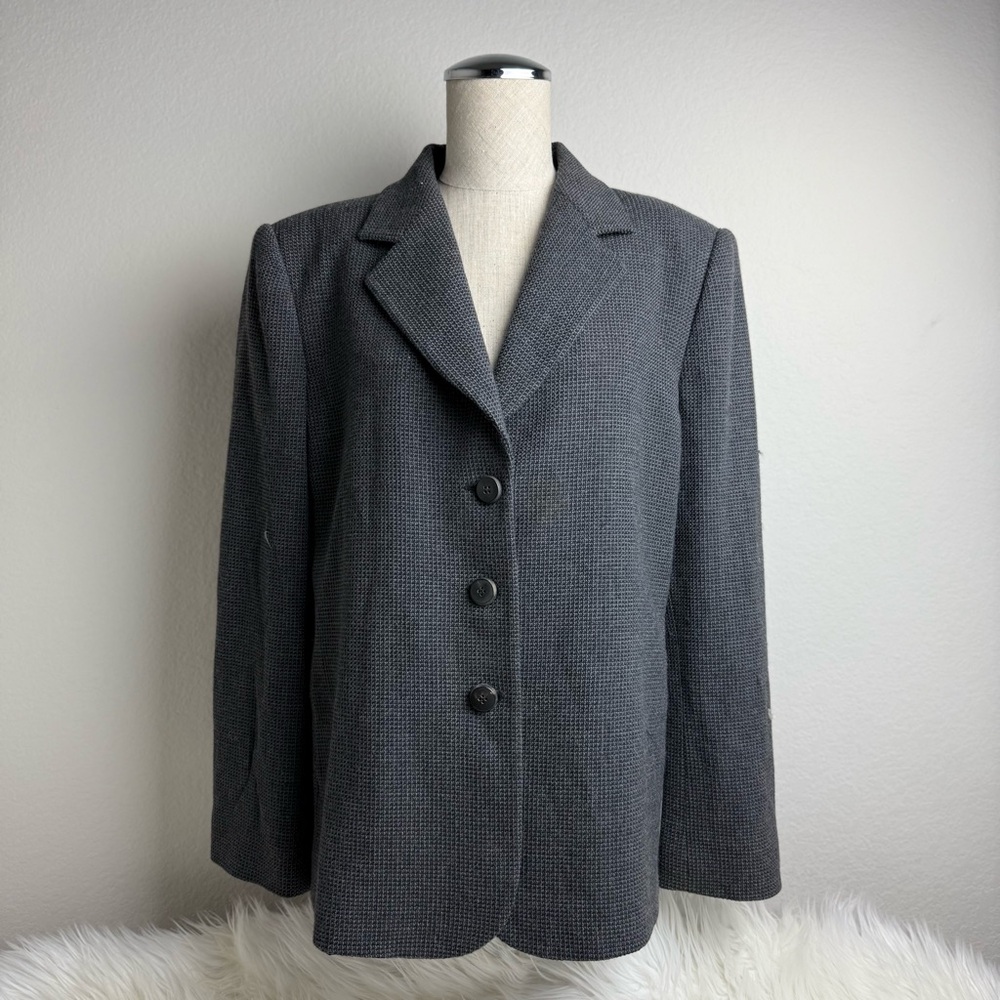 Armani Collezioni Charcoal Wool Blazer